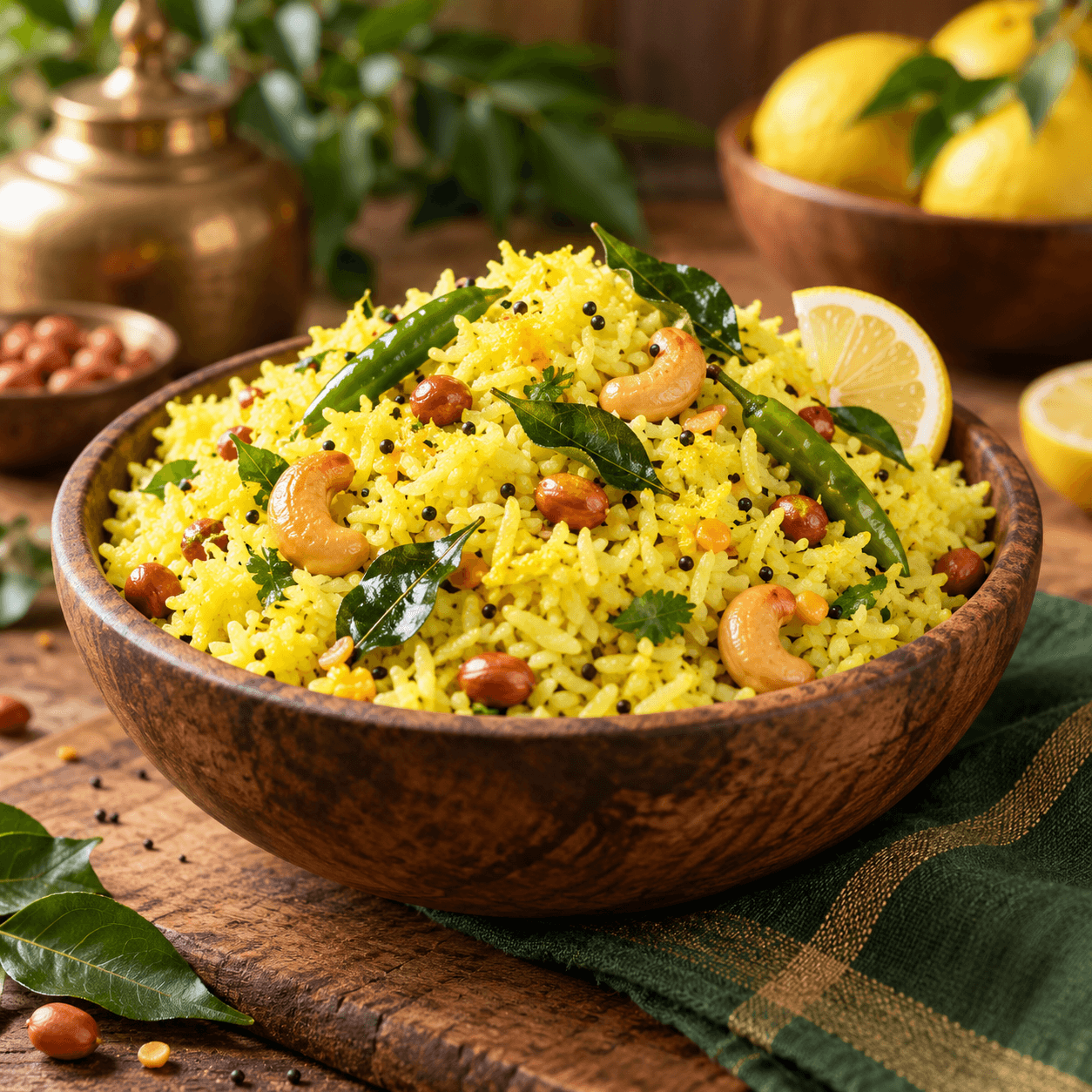 Karunguruvai Lemon Rice