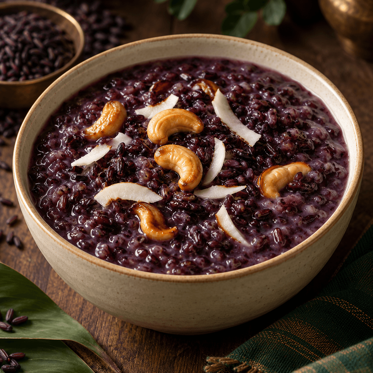Prepare the ingredients: Karuppu Kavuni Porridge